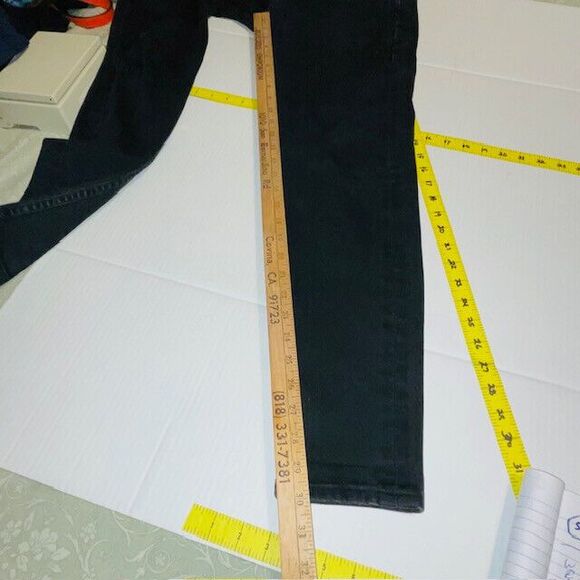 Rag & Bone Jeans Mens Black Fit 1 Extra Slim Straight Preppy Premium Denim 32x30 - Picture 7 of 16